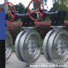 Gear Operated Stainless Steel CF8/CF8m/CF3/CF3m Double Flange Butterfly Valve